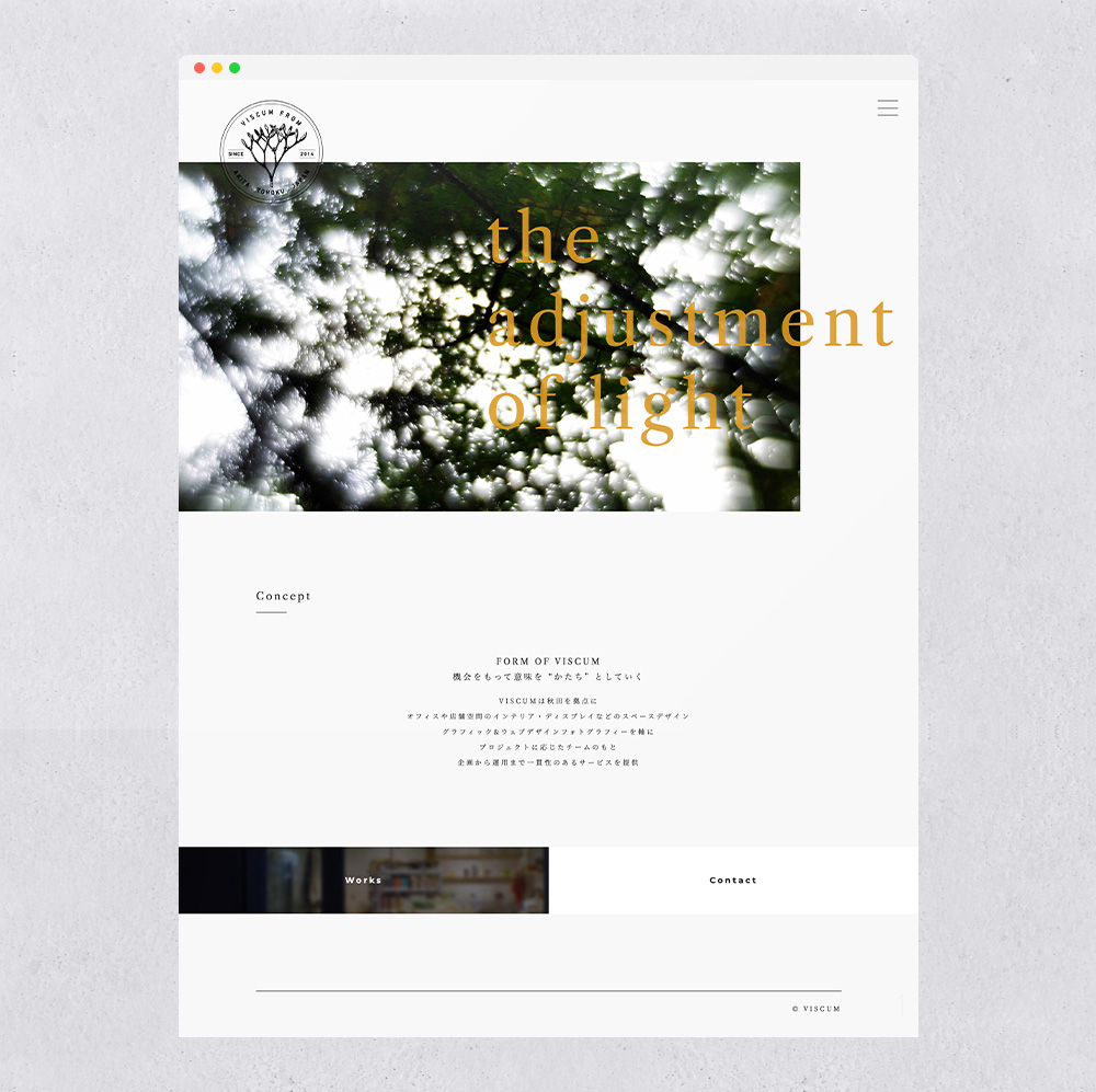 VISCUMのWebデザイン02